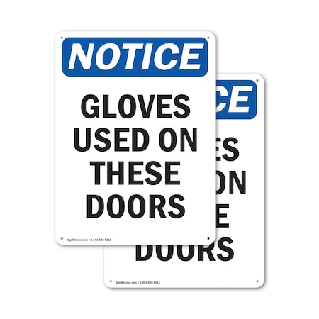 Signmission 10 in Height, 7 in Width, Aluminum, Rectangle OS-2PACK-NS-A-710-V-13129